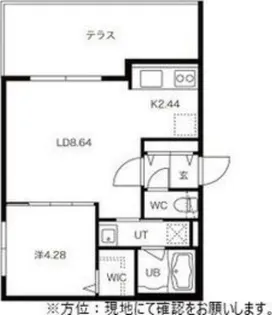 I Cube 札幌Ⅲ(アイキューブ札幌Ⅲ)【1階】の間取り
