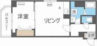 美工ビル【807号室】の間取り