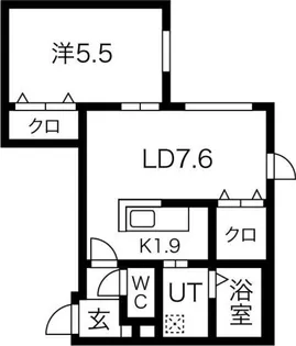 カルディーノN30【1階】の間取り