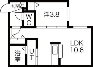 PARK EAST RESIDENCE【1階】の間取り
