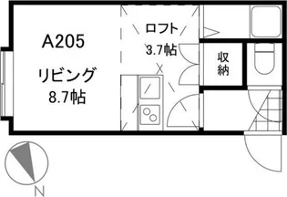 アルジャンテ桑園A【2階】の間取り
