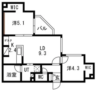 Terrace Sakura(テラスサクラ)【5階】の間取り