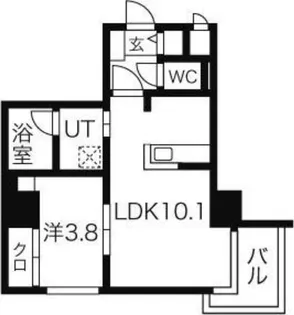 イリオスディオ 【1103号室】の間取り
