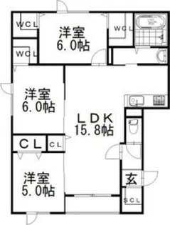 レガーノⅤ【301号室】の間取り