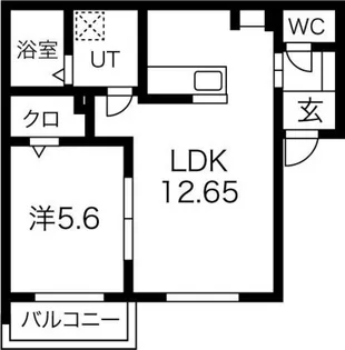 サンライズHTMⅡ【203号室】の間取り