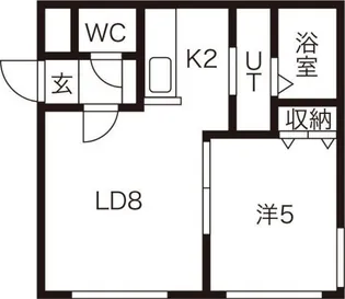 プリマクラッセ環状通東【5階】の間取り