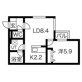 エムアールレジデンスN32【2階】の間取り