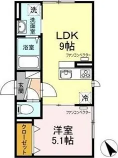 ボヌール【2階】の間取り
