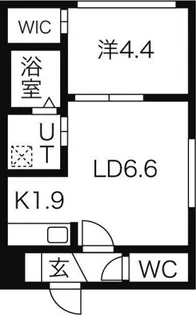 クレール【3階】の間取り