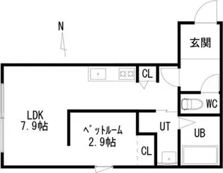 L'OASIS(ロアジス)【3階】の間取り