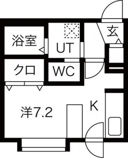 luce solare麻生(ルチェ・ソラーレアサブ)【205号室】の間取り