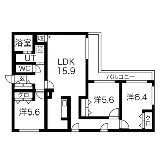 ZABO HILLS YAMAHANA【4階】の間取り