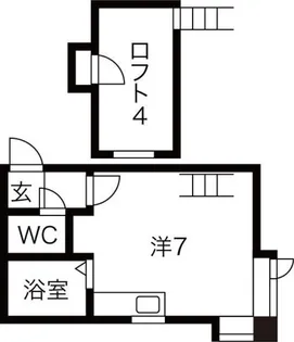 クリエイト北28条II【2階】の間取り