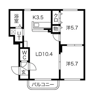 PALACION【302号室】の間取り