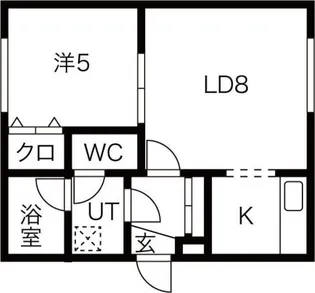 ガーデンコート壱番館【4階】の間取り