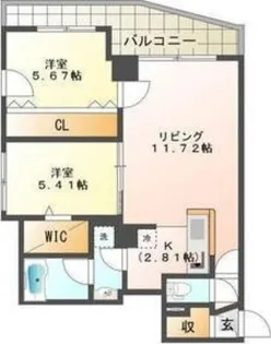 スペチアーレ麻生【10階】の間取り