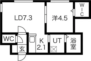 Lichtrare北大East【3階】の間取り