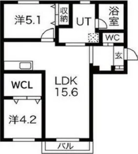 グランディール【201号室】の間取り