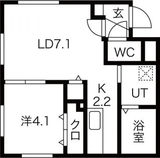COLORE N15W1(コローレ)【1階】の間取り