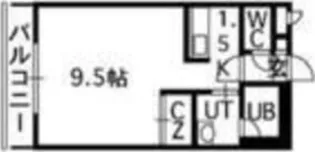 ルーブル4条館【8階】の間取り
