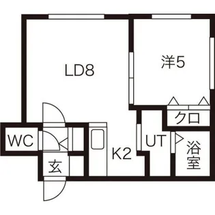 プリマクラッセ環状通東【2階】の間取り