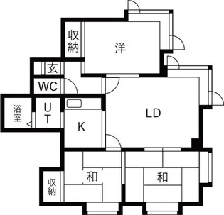 フロスティ東苗穂C【1階】の間取り