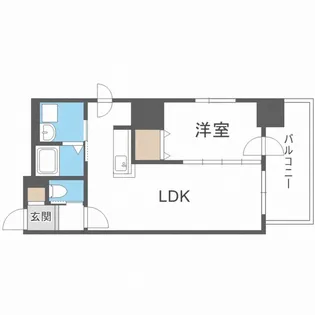 アルファスクエア北15条【13階】の間取り