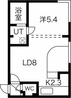カレラ北大前【4階】の間取り