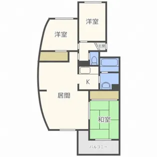 ベルマージュ522【3階】の間取り