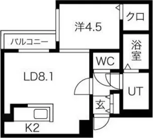 コローレ元町【4階】の間取り