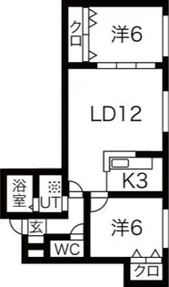 S・U・N287【3階】の間取り