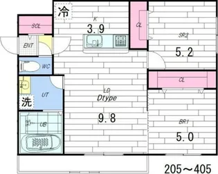 PLAISIR11(プレジール)【2階】の間取り