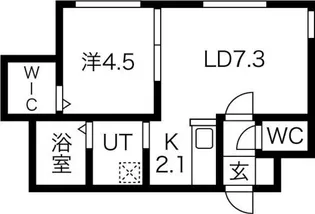 Lichtrare北大East【3階】の間取り