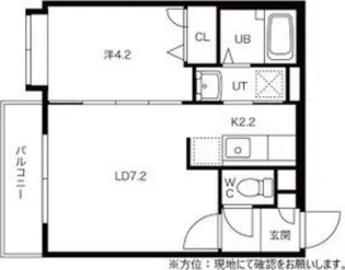 ヴェルテュ麻生【3階】の間取り