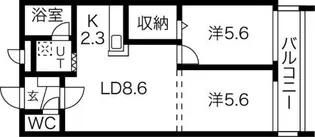 アーバンコート栄町【2階】の間取り