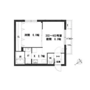 グランメールA.A.O.麻生【2階】の間取り