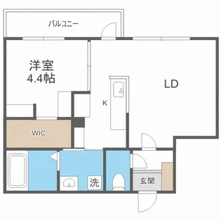 IMMUTABLE1(イミュータブル1)【2階】の間取り