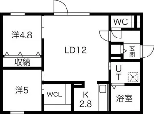 ブルーイング本町【2階】の間取り