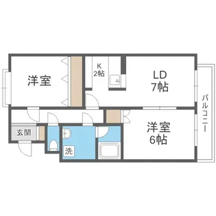 サンレーブ32【4階】の間取り