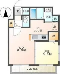 スペチアーレ札幌【5階】の間取り