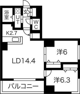 ブリーズN36【5階】の間取り