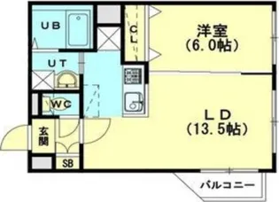 ルヌアージュ東区役所前【1階】の間取り