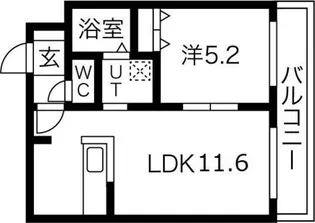 ウエストコースト東麻生【3階】の間取り