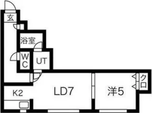グランメゾンノース【2階】の間取り