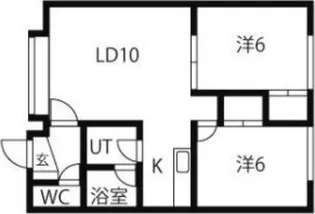 ブルーフォンス61【2階】の間取り