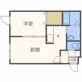 グランディール麻生【202号室】の間取り