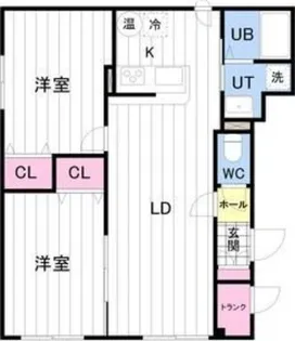 オードリーメール【101号室】の間取り