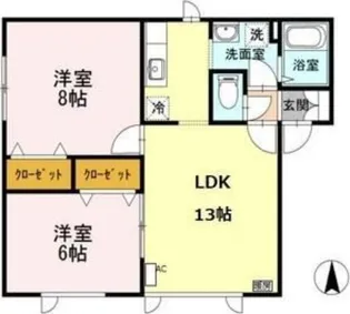 ヴェールアレ A【1階】の間取り