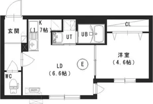 ウィン栄町【1階】の間取り