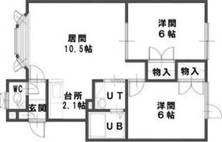ヴィラルミエールA【2階】の間取り